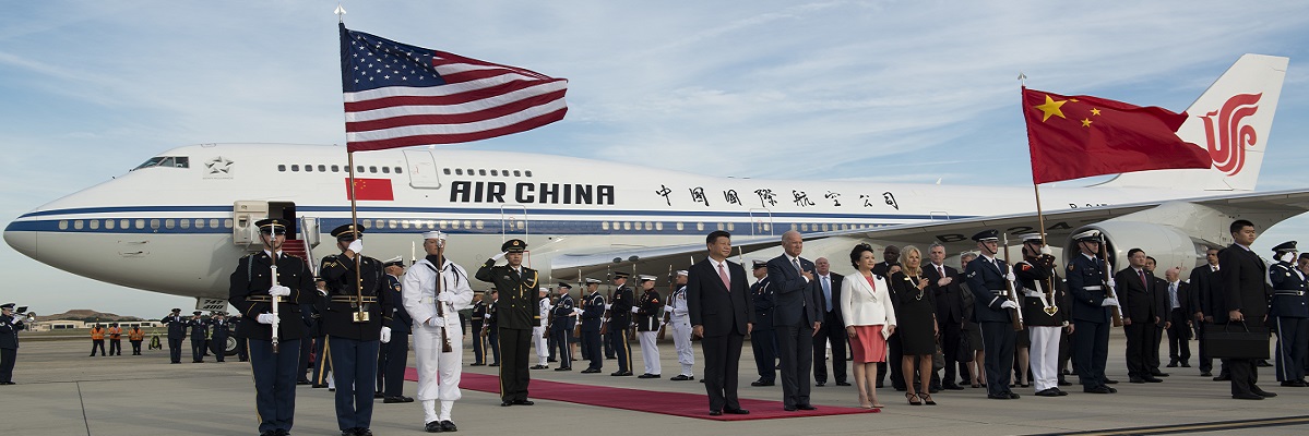 Xi Jinping est accueilli par Joe Biden à la base aérienne d'Andrews à Washington